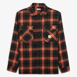 Surchemises>SERGE BLANCO PLAY Heavy Plaid Overshirt dark navy