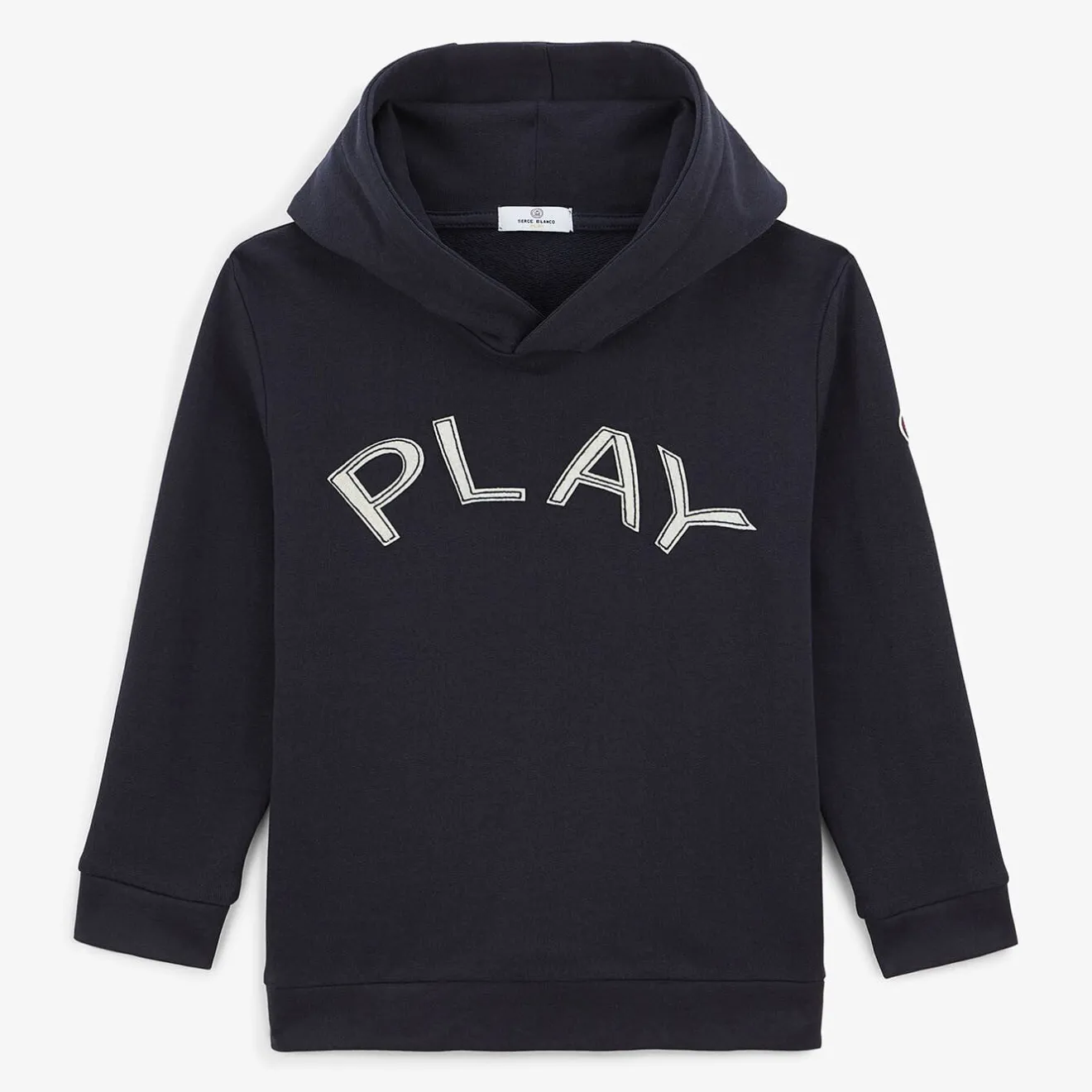 Vêtements>SERGE BLANCO PLAY Junior Dark Blue Fleece Hoodie dark navy