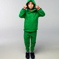 Vêtements>SERGE BLANCO PLAY Junior Grass Green Hooded Fleece Sweatshirt MARINE