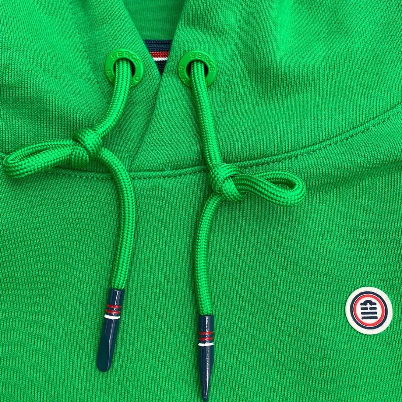 Vêtements>SERGE BLANCO PLAY Junior Grass Green Hooded Fleece Sweatshirt MARINE