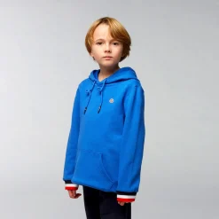 Vêtements>SERGE BLANCO PLAY Junior Royal Blue Hooded Fleece Sweatshirt dark navy
