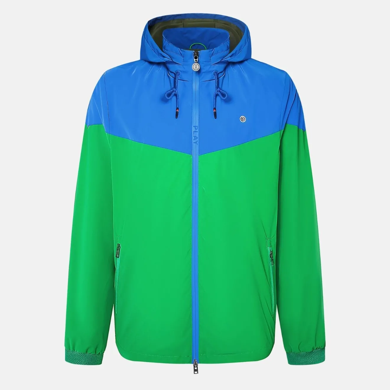 Manteaux Et Vestes>SERGE BLANCO PLAY Lawn Green Two-Tone Windbreaker Jacket MILITAIRE