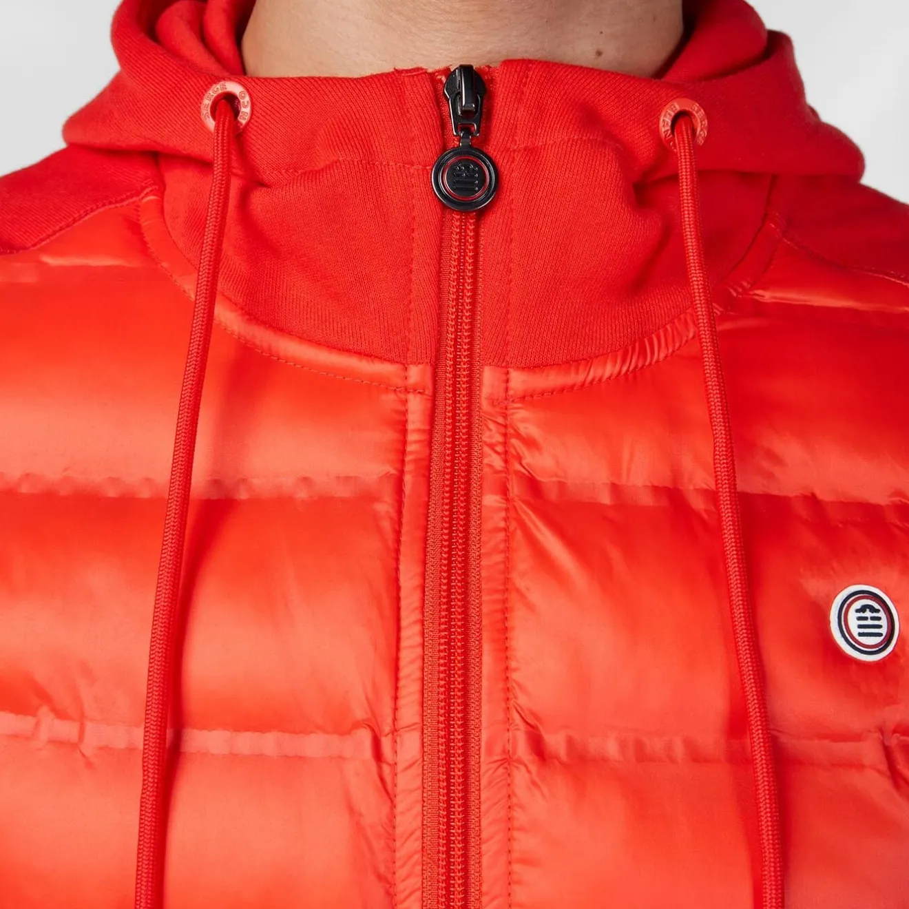 Doudounes>SERGE BLANCO PLAY orange sleeveless down jacket NOIR