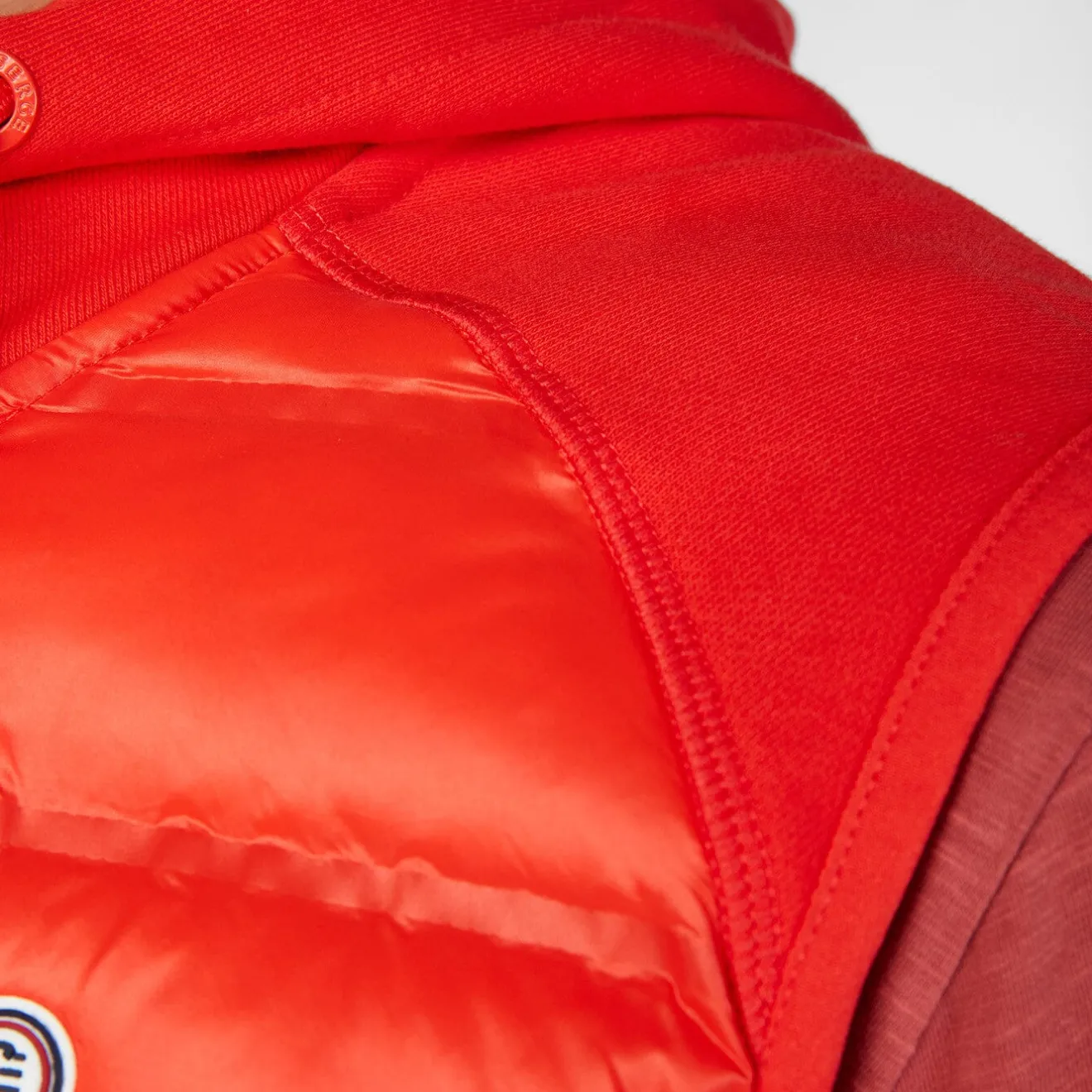 Doudounes>SERGE BLANCO PLAY orange sleeveless down jacket NOIR