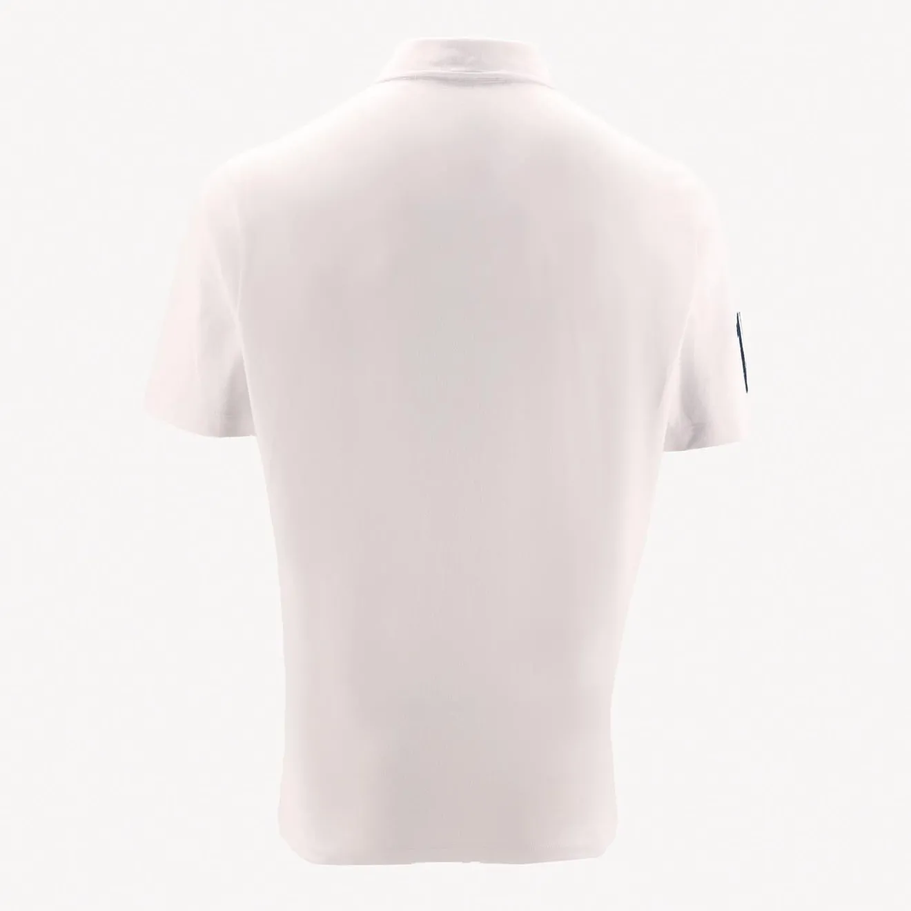 Polos>SERGE BLANCO Polo 15 in white jersey DARK NAVY