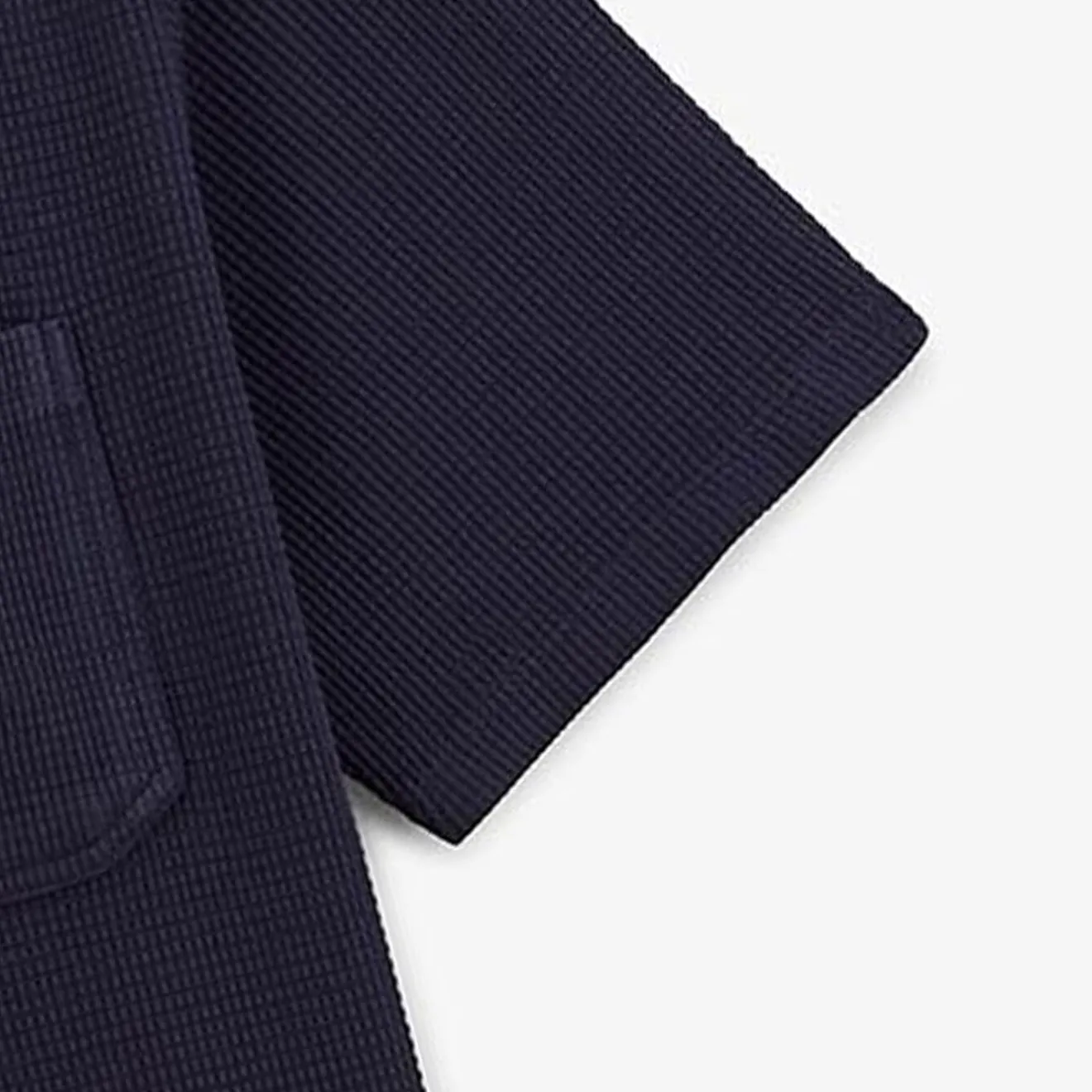 Ligne Play|Polos>SERGE BLANCO Polo Gaufrette Logan Dark Blue Men | TECK