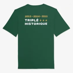 Rugby Club Toulonnais|Le Sportif>SERGE BLANCO RCT European Cup Triplet Green Short Sleeve T-Shirt NOIR