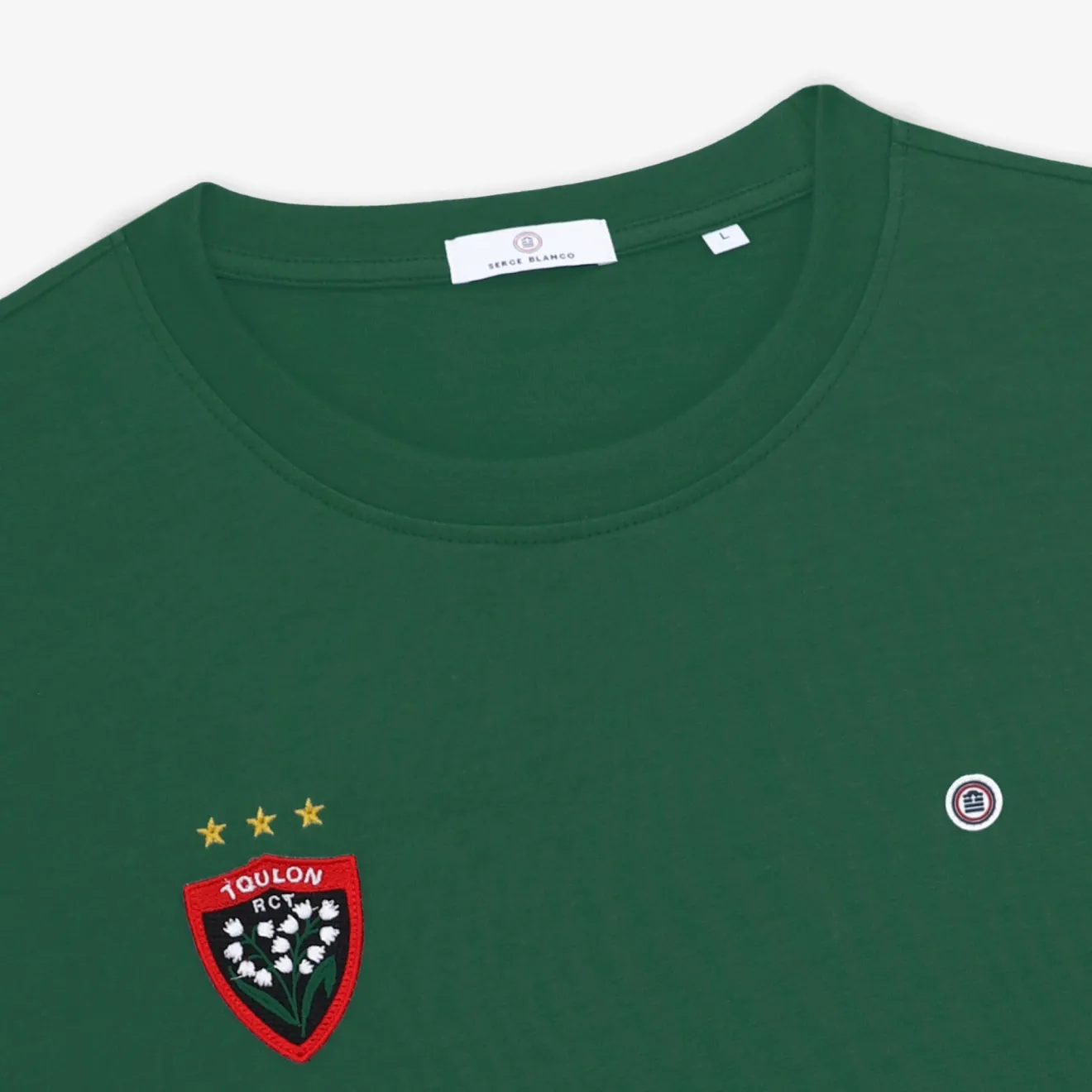 Rugby Club Toulonnais|Le Sportif>SERGE BLANCO RCT European Cup Triplet Green Short Sleeve T-Shirt NOIR