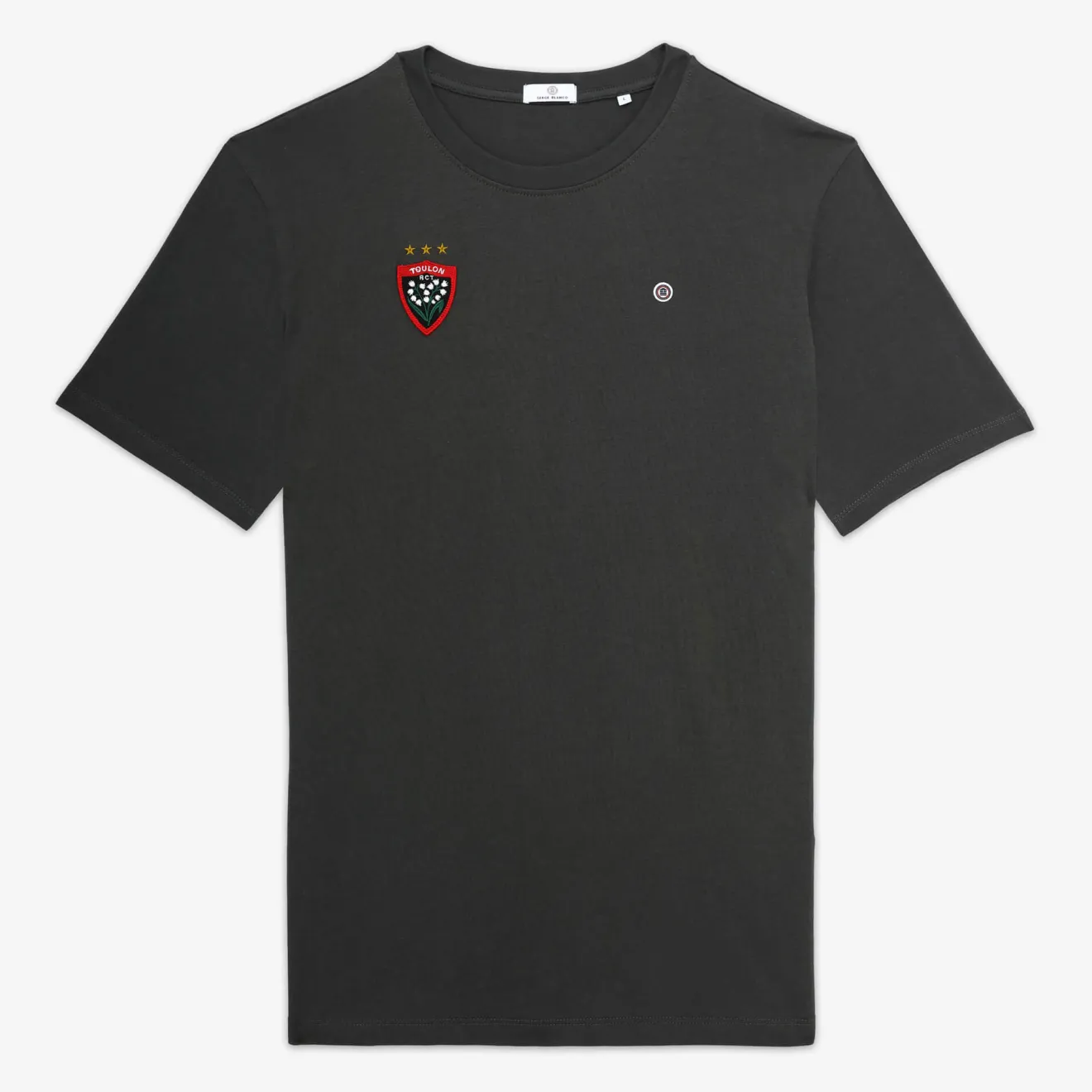 Rugby Club Toulonnais|Le Sportif>SERGE BLANCO RCT Triple European Cup short-sleeved T-shirt in anthracite grey NOIR
