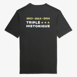 Rugby Club Toulonnais|Le Sportif>SERGE BLANCO RCT Triple European Cup short-sleeved T-shirt in anthracite grey NOIR