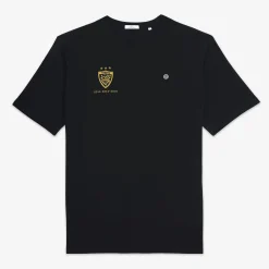 Rugby Club Toulonnais>SERGE BLANCO RCT Triplet European Cup Black Short Sleeve T-Shirt NOIR