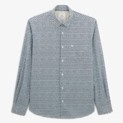 Chemises>SERGE BLANCO Regular aviator shirt with tribal print AVIATEUR