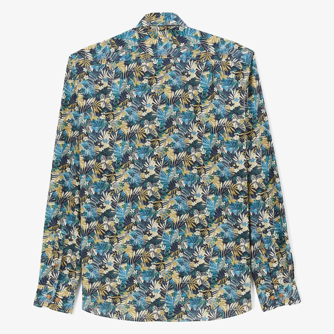 Chemises>SERGE BLANCO Regular military shirt with Amazon print BRUN