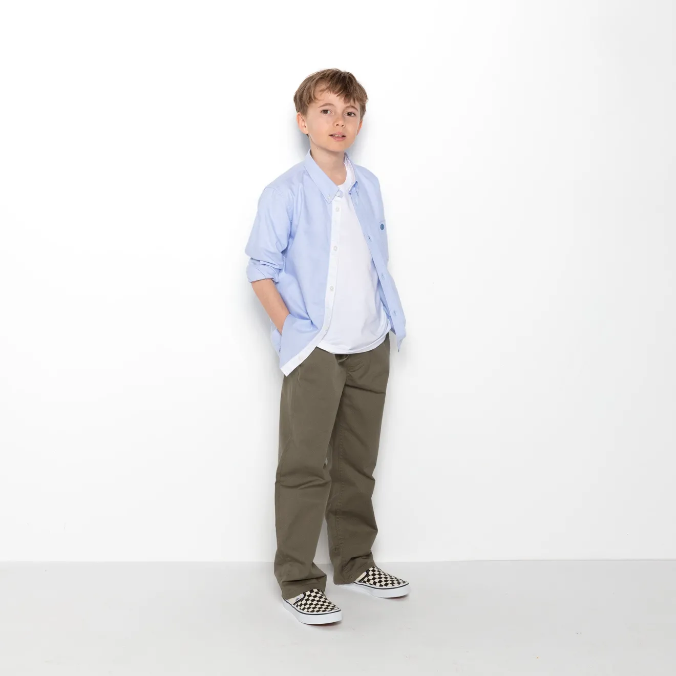 Chemises>SERGE BLANCO Regular oxford junior sky shirt ANTHRACITE