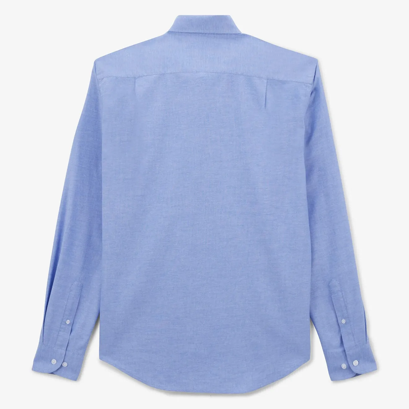 Chemises>SERGE BLANCO Regular Oxford sky shirt with braid CORAIL