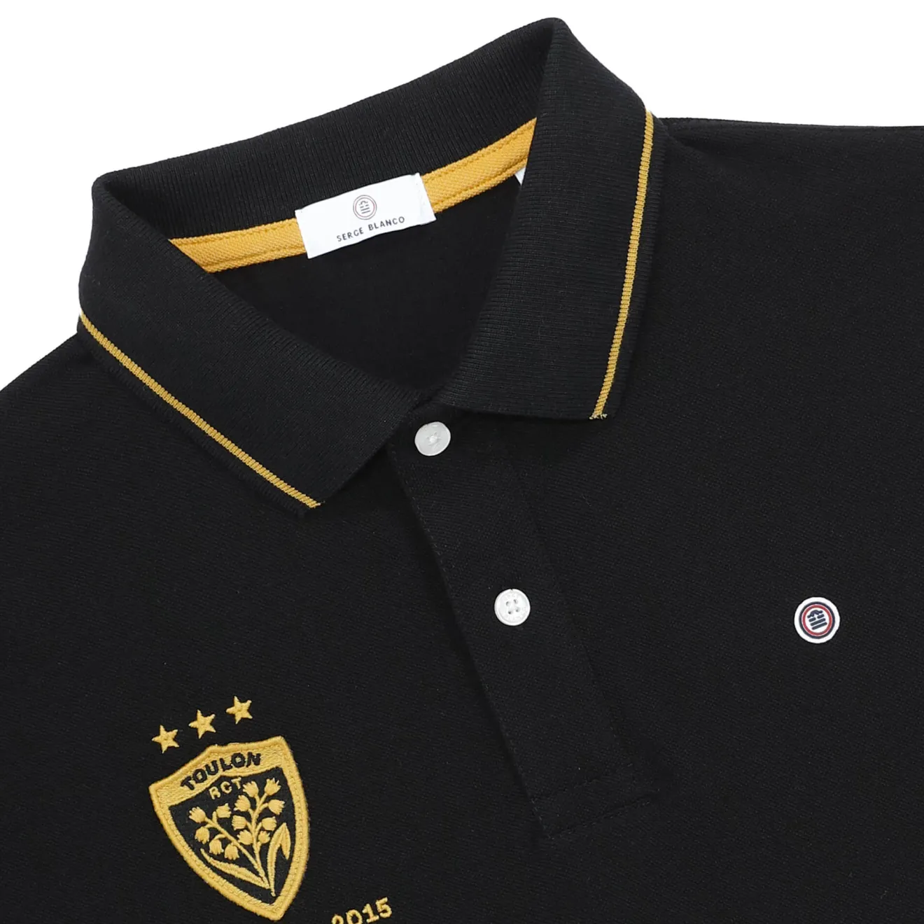 Rugby Club Toulonnais|Le Sportif>SERGE BLANCO Rugby Club Toulonnais Black Short Sleeve Jersey | NOIR