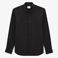 Rugby Club Toulonnais|Chemises>SERGE BLANCO Rugby Club Toulonnais black shirt Gris chiné