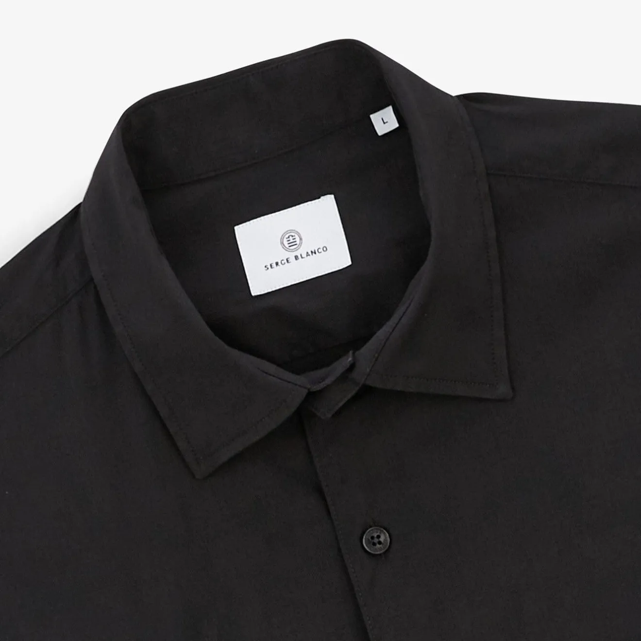 Rugby Club Toulonnais|Chemises>SERGE BLANCO Rugby Club Toulonnais black shirt Gris chiné