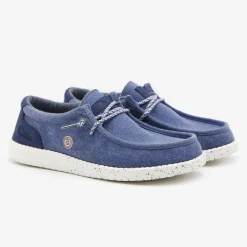 Chaussures Bateau>SERGE BLANCO Saint-Jean navy boat shoe CITRON