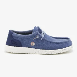 Chaussures Bateau>SERGE BLANCO Saint-Jean navy boat shoe CITRON