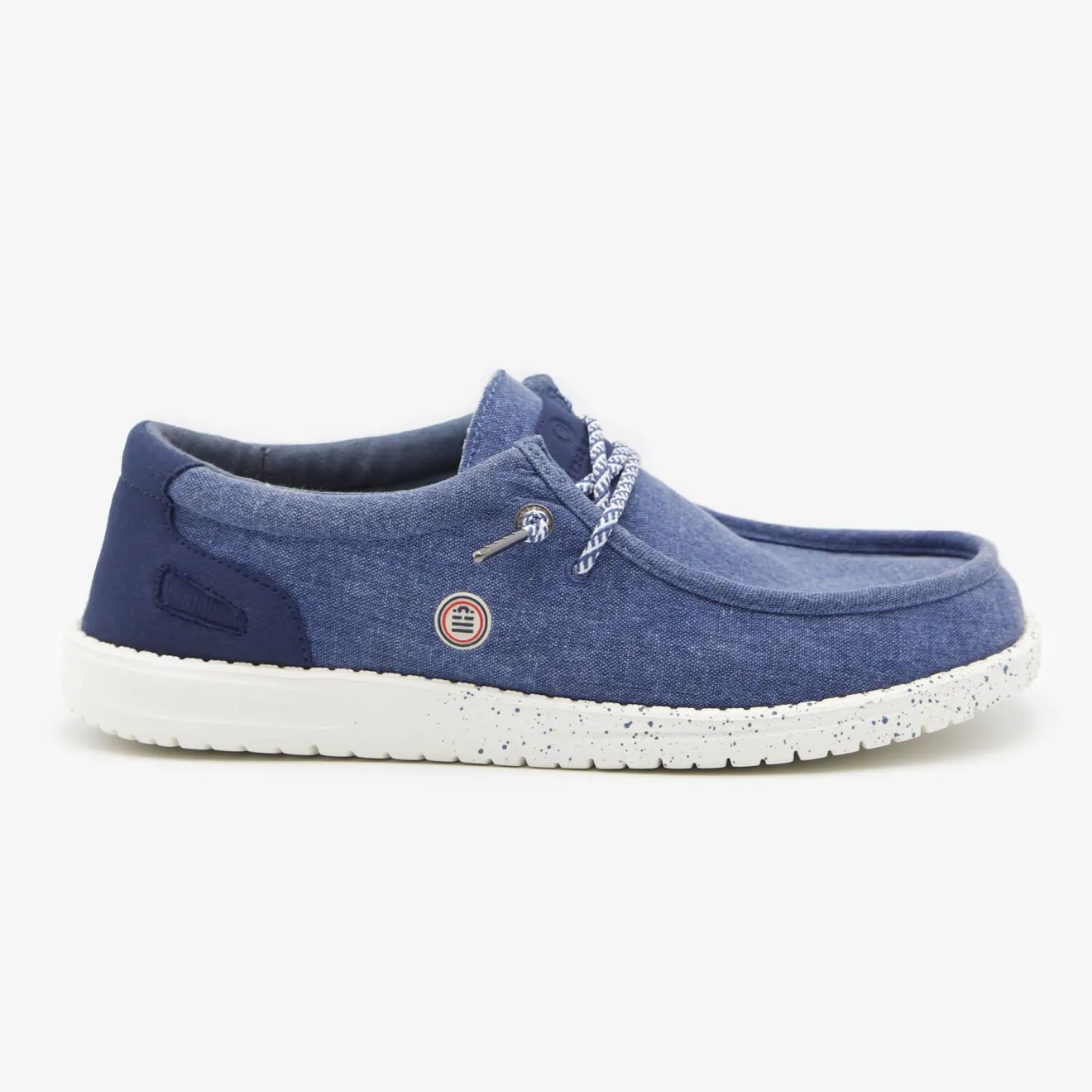 Chaussures Bateau>SERGE BLANCO Saint-Jean navy boat shoe CITRON