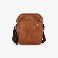 Maroquinerie>SERGE BLANCO SAN ANTONIO single bag cognac Gris chiné