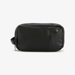 Maroquinerie>SERGE BLANCO SAN JOSE black double toiletry bag MARINE