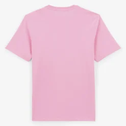 T-shirts>SERGE BLANCO Short-sleeved cotton T-shirt with rose print DRAGEE