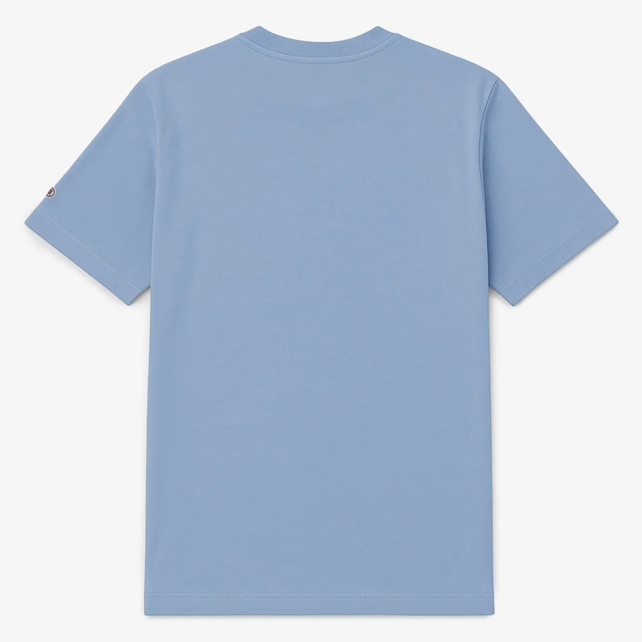 T-shirts>SERGE BLANCO Short-sleeved cotton T-shirt with SB1958 print in candy blue ROSE