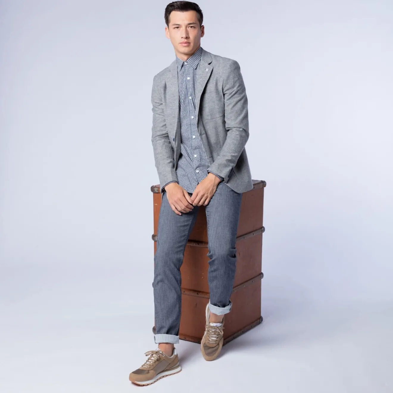 Blazers>SERGE BLANCO Simon Blazer Jacket PACIFIC