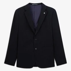 Blazers>SERGE BLANCO Simon Navy Blue Blazer Jacket ARDOISE