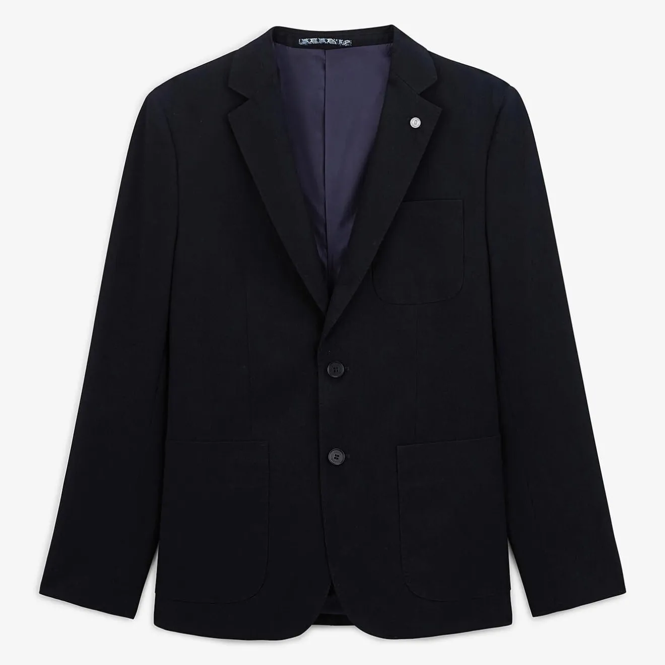 Blazers>SERGE BLANCO Simon Navy Blue Blazer Jacket ARDOISE