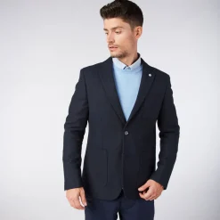 Blazers>SERGE BLANCO Simon navy blue jacket CARREAUX