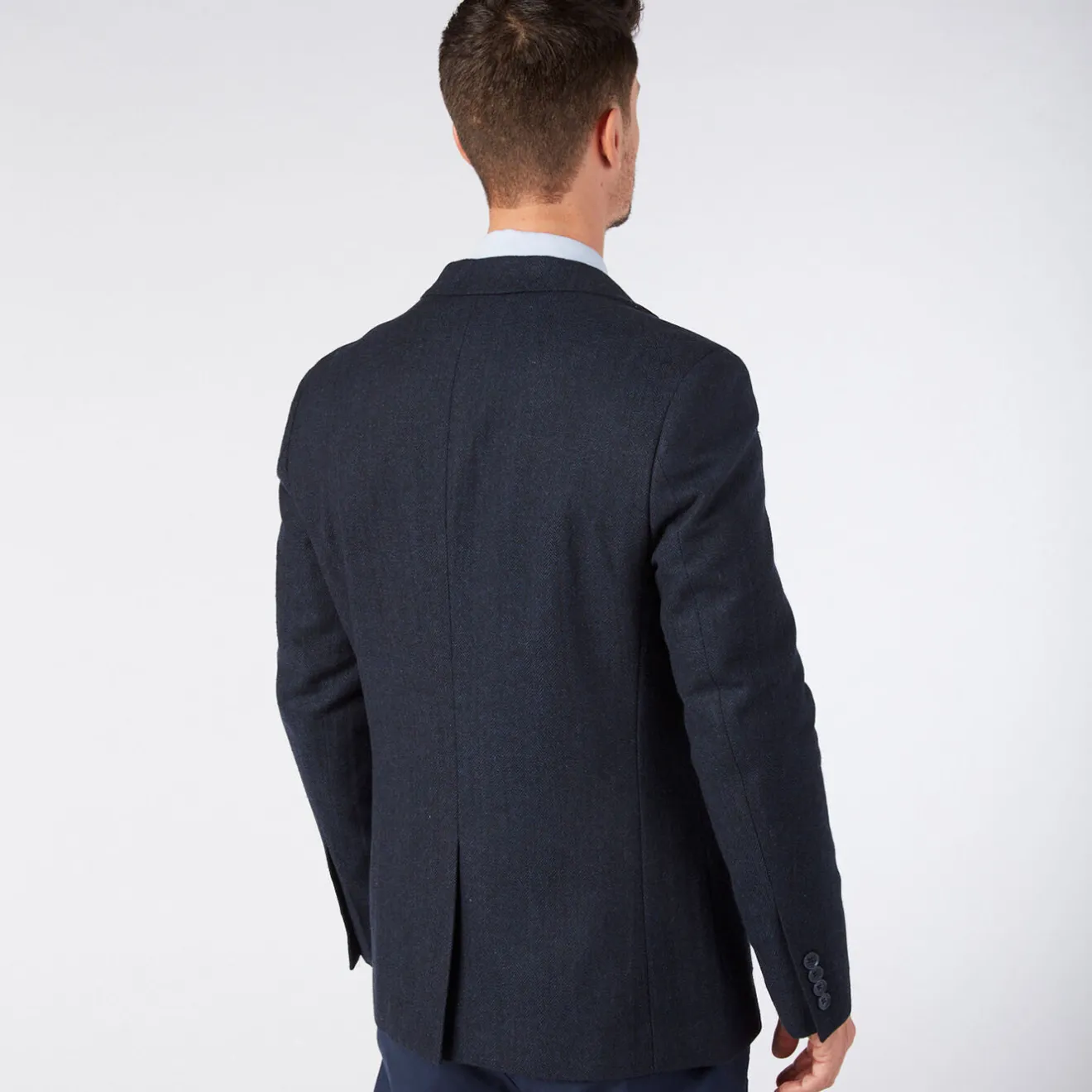 Blazers>SERGE BLANCO Simon navy blue jacket CARREAUX