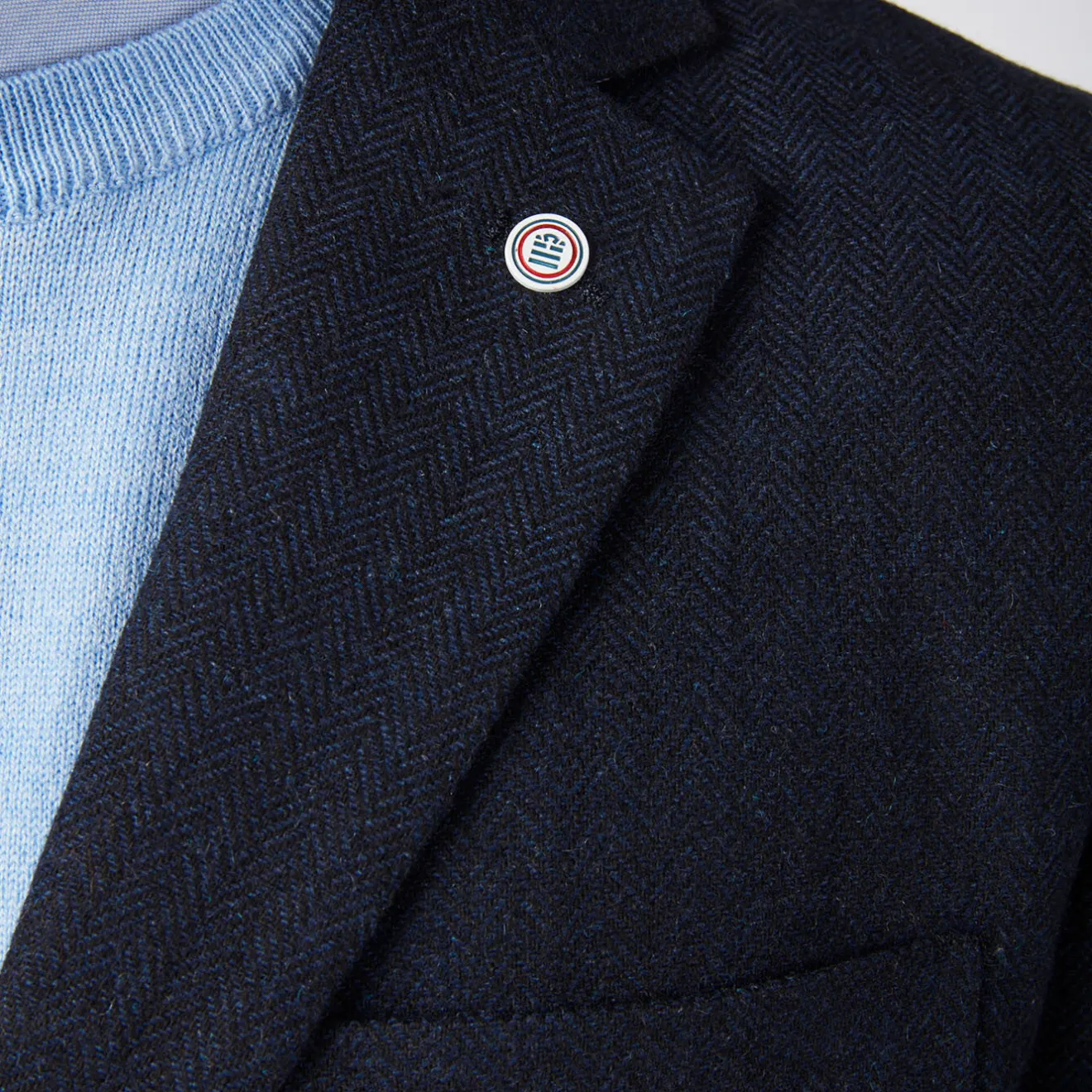 Blazers>SERGE BLANCO Simon navy blue jacket CARREAUX