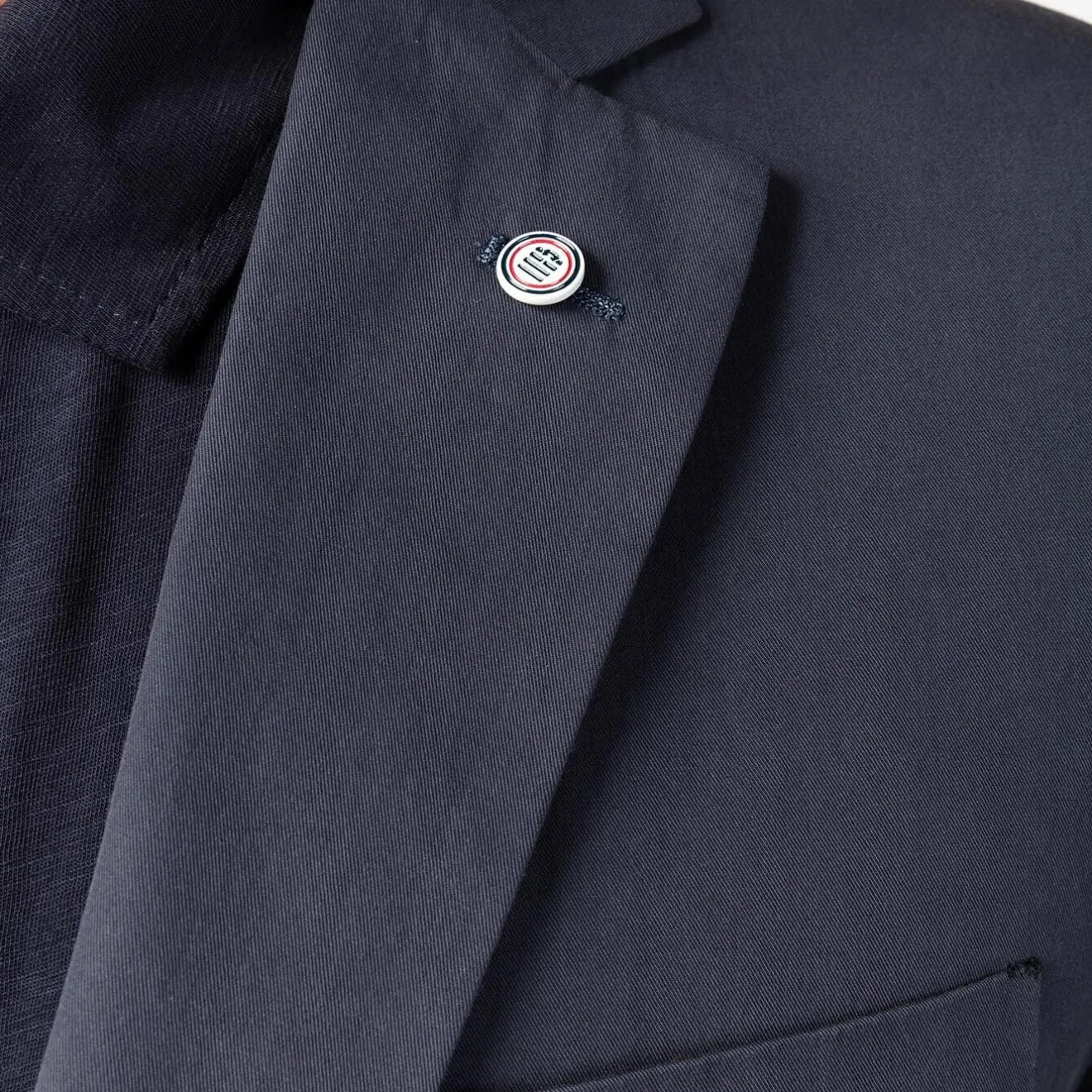 Blazers|Manteaux Et Vestes>SERGE BLANCO Simon navy blue jacket MILITAIRE