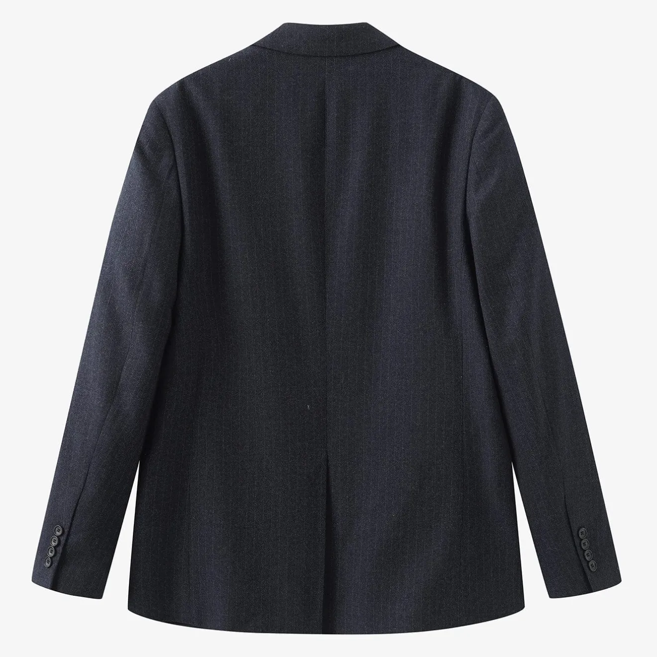 Blazers>SERGE BLANCO Simon striped denim blazer jacket NOIR