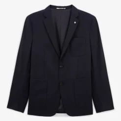 Blazers|L'élégant>SERGE BLANCO Simonni dark navy blazer jacket DENIM