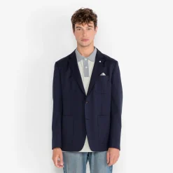 Blazers|L'élégant>SERGE BLANCO Simonni dark navy blazer jacket DENIM