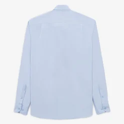 Chemises>SERGE BLANCO Sky blue plain long sleeve shirt MARINE