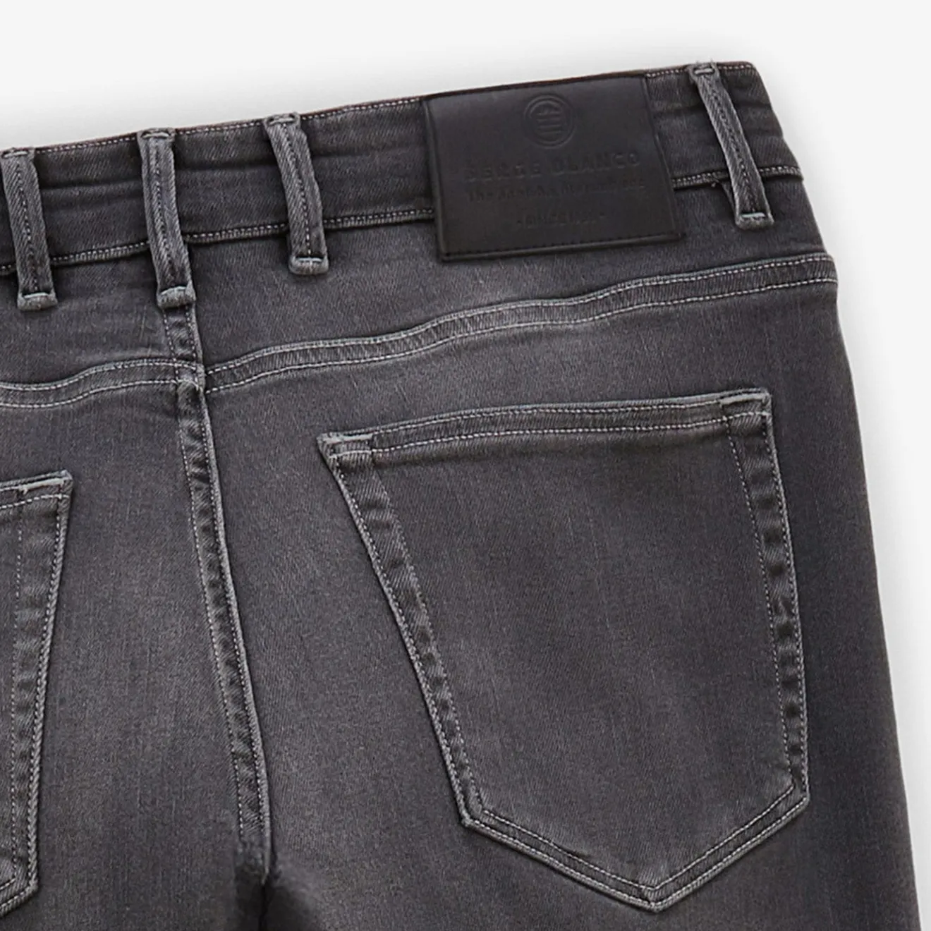 Pantalons>SERGE BLANCO Slim 325 powertwist jeans in grey BLANC