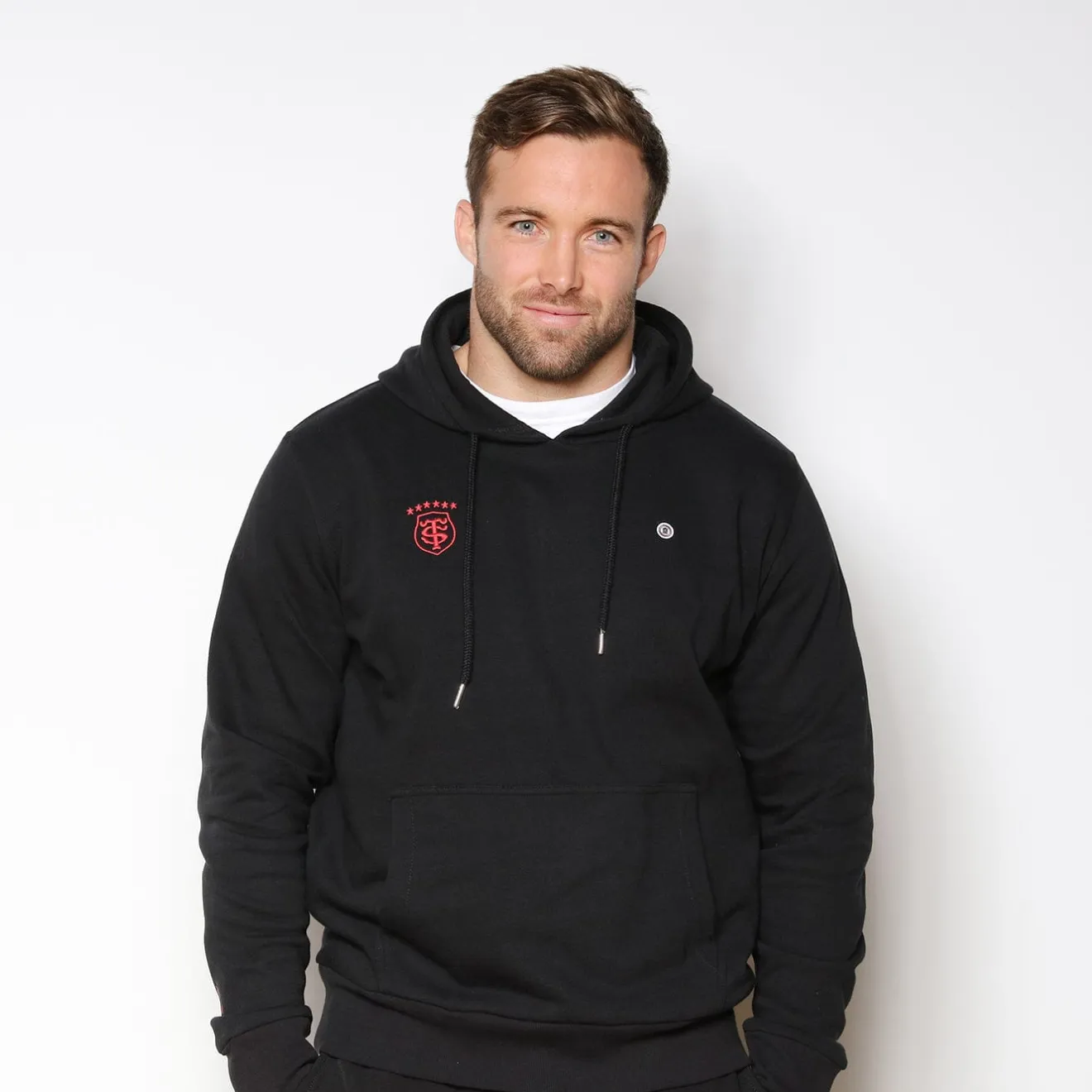 Stade Toulousain>SERGE BLANCO Stade Toulousain black hoodie NOIR