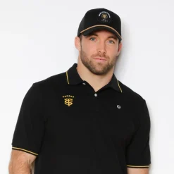 Stade Toulousain|Polos>SERGE BLANCO Stade Toulousain black pique polo shirt NOIR