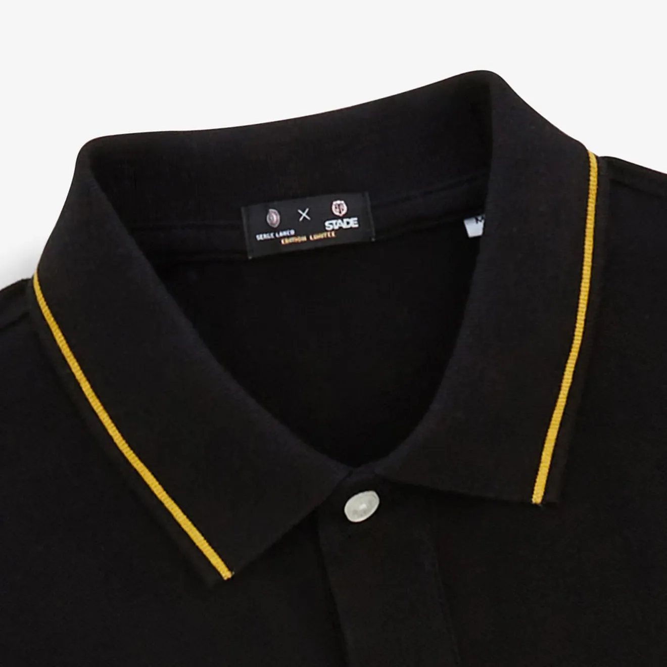 Stade Toulousain|Polos>SERGE BLANCO Stade Toulousain black pique polo shirt NOIR