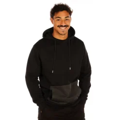 Stade Toulousain|Sweats>SERGE BLANCO STADE TOULOUSAIN sweatshirt in black fleece NOIR