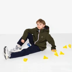 Doudounes Et Vestes|Tel Père, Tel Fils>SERGE BLANCO Storm junior waterproof jacket in teak green NOIR