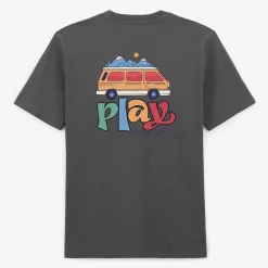 Ligne Play|Tel Père, Tel Fils>SERGE BLANCO Teva T-shirt Charcoal Gray Men | DENIM