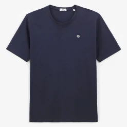 T-shirts>SERGE BLANCO Theo Dark Blue T-shirt for Men |