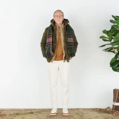 Doudounes>SERGE BLANCO Tignes military down jacket ECRU RAYE