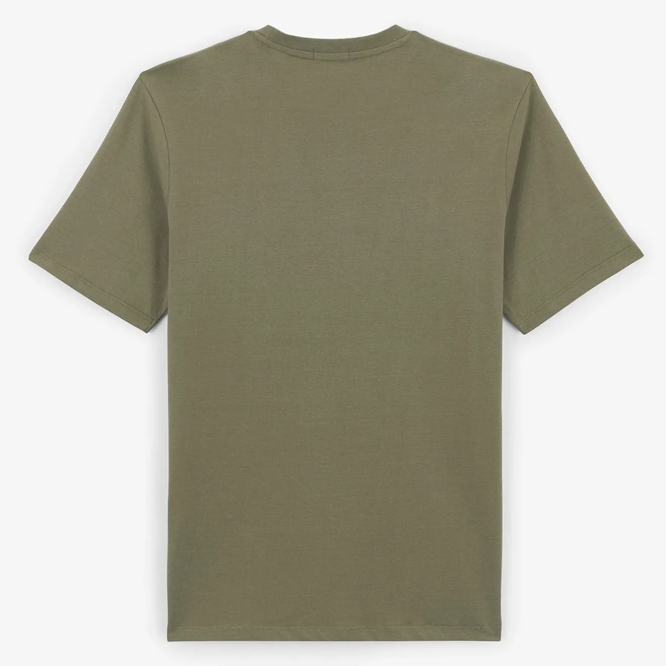 T-shirts>SERGE BLANCO Tigran Khaki Teak Round Neck T-shirt for Men | GRIS CHINÉ